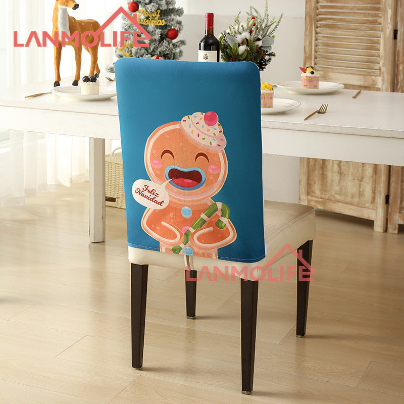 Christmas chair back cover