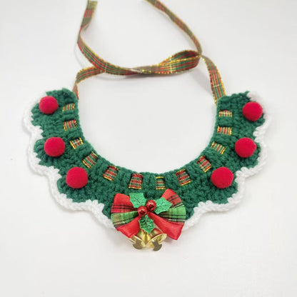 Christmas Pet Knitted Scarf