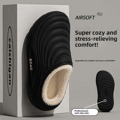Waterproof Fleece-Lined Winter Slippers