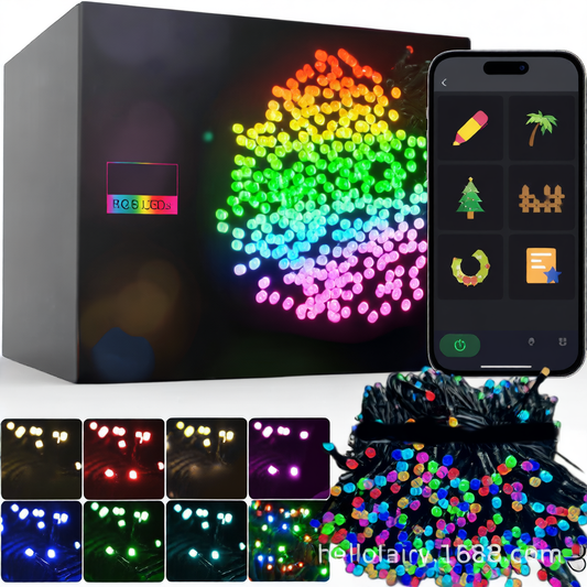 Programmable LED Christmas String Lights for Outdoor Holiday Decoration