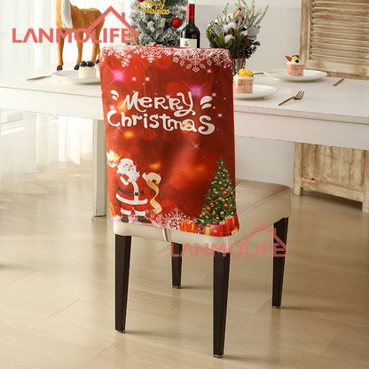Christmas chair back cover