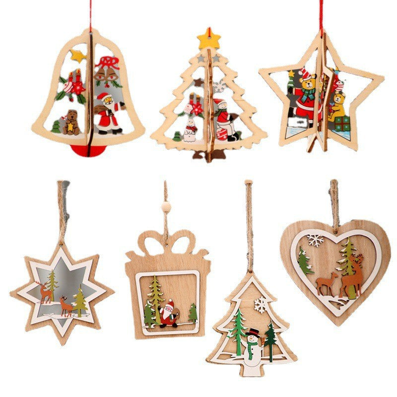 Christmas wooden decorations