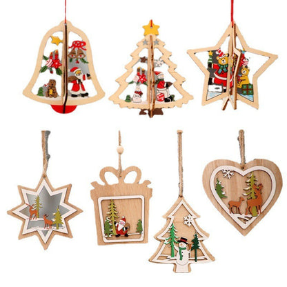 Christmas wooden decorations