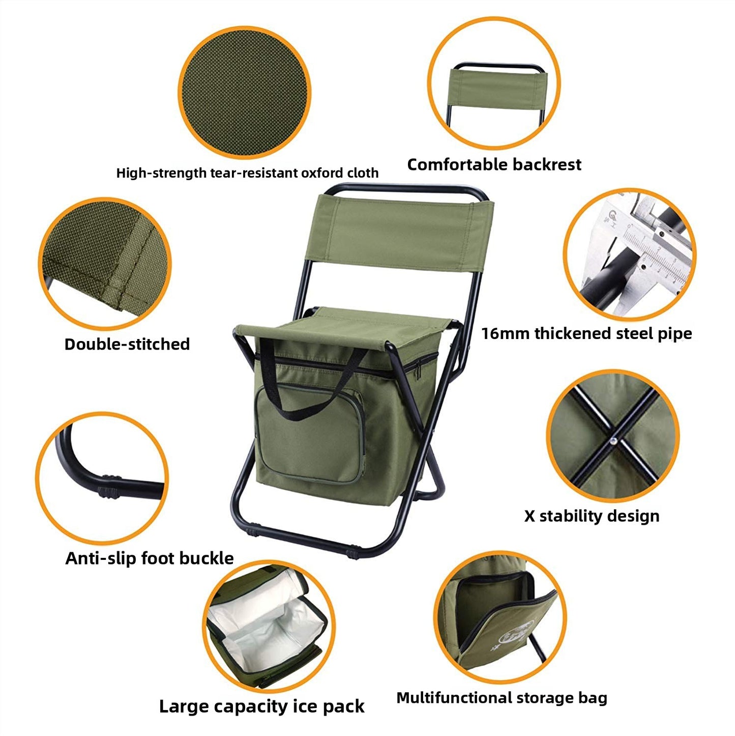 Portable Outdoor Foldable Ice Bag Chair