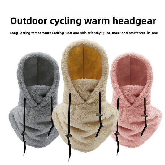 Winter Windproof Cycling Hat with Neck Scarf