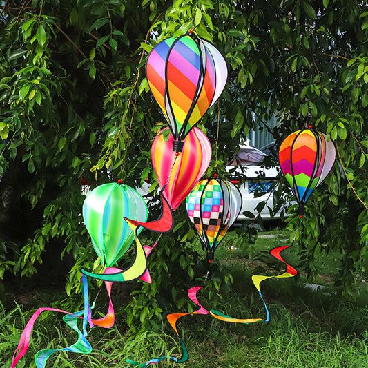 Rotating Colorful Sunflower Hot Air Balloon Outdoor Decoration