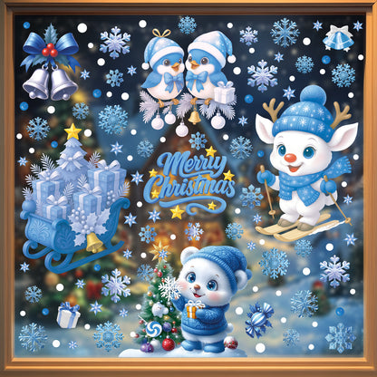 Christmas glass stickers