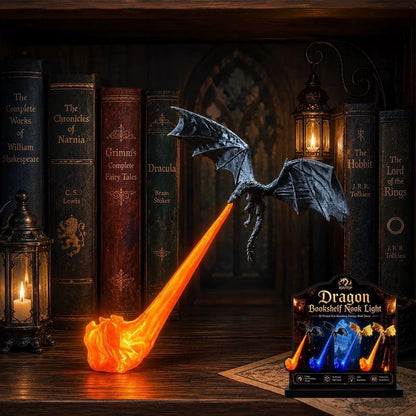 Printed Dragon Bookshelf Decor