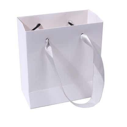 Elegant Gray Bow Jewelry Gift Box