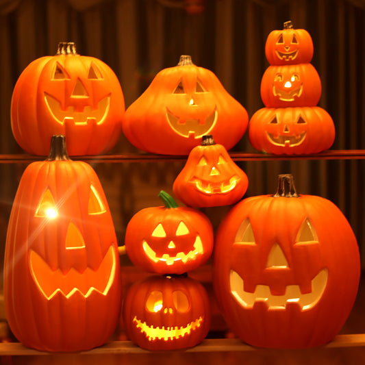 Glowing Halloween Pumpkin Lantern for Decoration