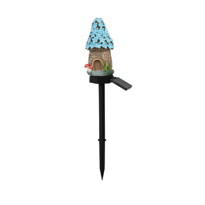 Solar Powered Resin Ground Lamp for Garden Decoration