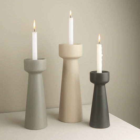 European Ceramic Candle Holder