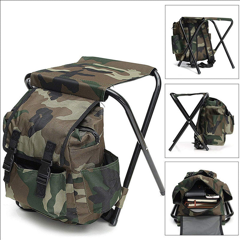 Outdoor leisure vacation camping fishing backpack stool