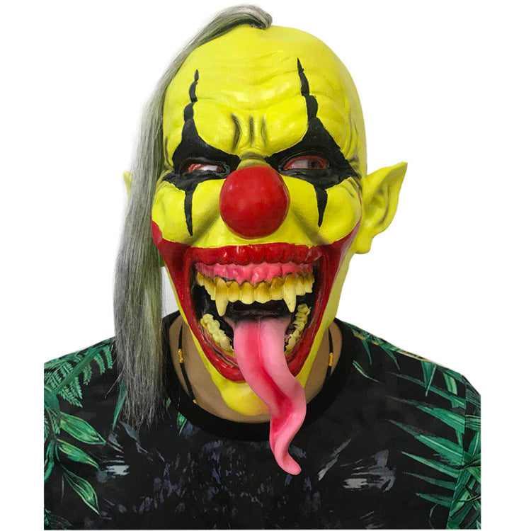 Halloween Clown Mask Latex Costume Party Performance Headgear