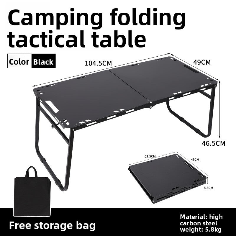 Outdoor foldable tactical table