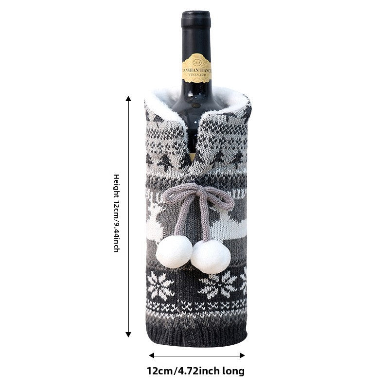 Christmas Wine Bottle Decoration Covers