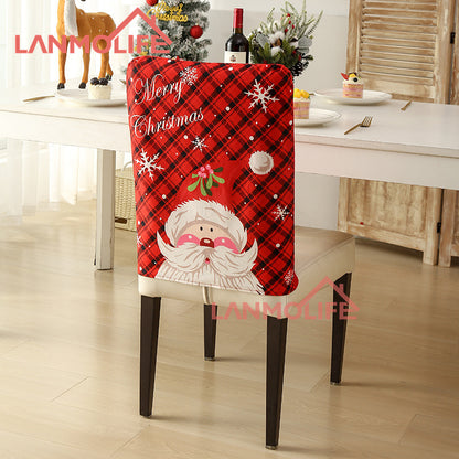 Christmas chair back cover