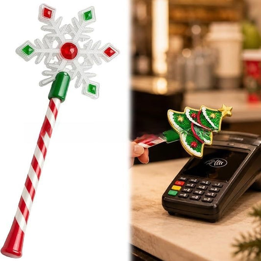 Christmas Themed Light Up Magic Wand