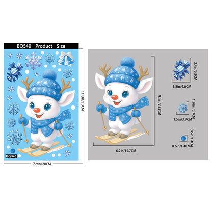 Christmas glass stickers