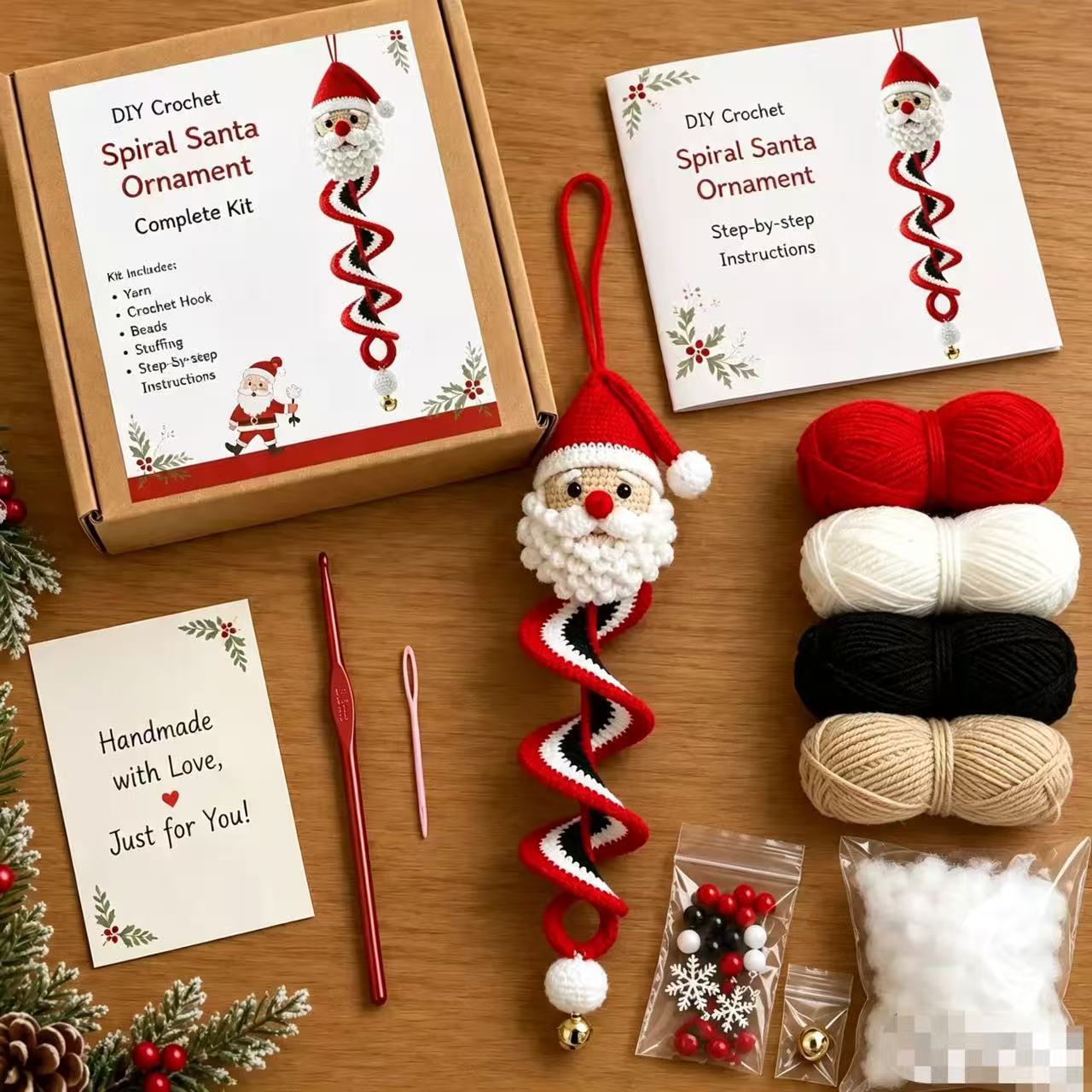 DIY Crochet Christmas Ornament Craft Kit