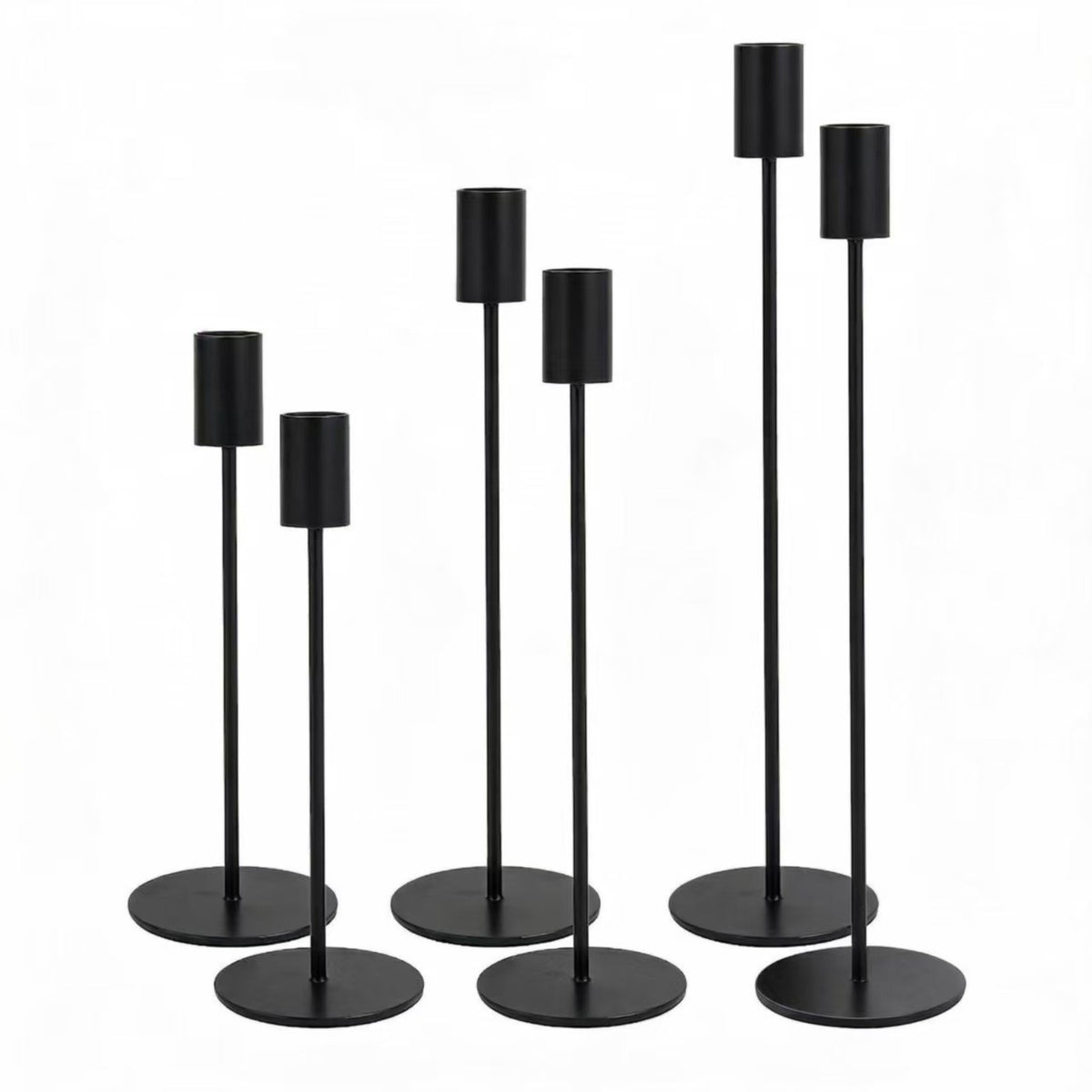 European Minimalist Metal Candle Holders