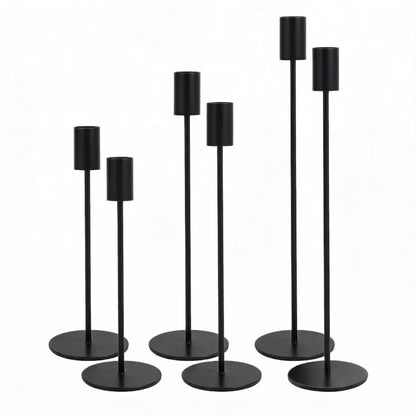 European Minimalist Metal Candle Holders