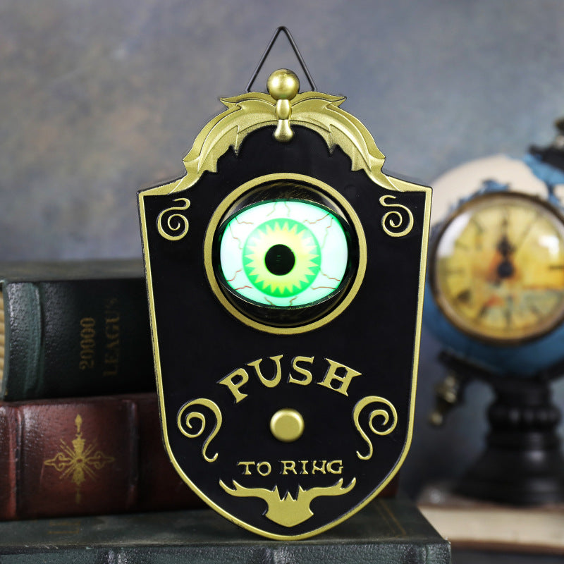 Halloween one-eyed doorbell decoration electric sound luminous eyeball doorbell
