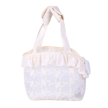 Mesh Pet Carrier Bag with Shoulder Strap