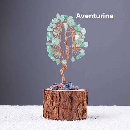 Natural Crystal Tree Decoration for Home and Gifts