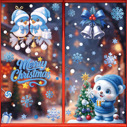 Christmas glass stickers