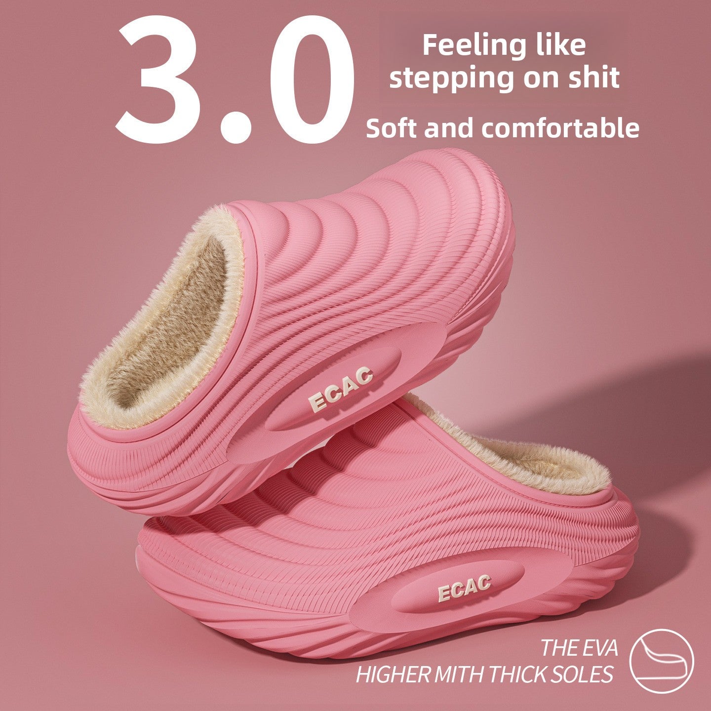 Waterproof Fleece-Lined Winter Slippers