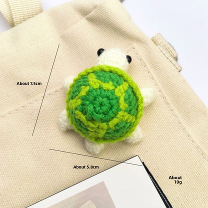 Cartoon Crochet Turtle Keychain DIY Pendant Gift
