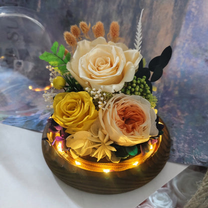 Eternal Flower Glass Dome Rose Gift