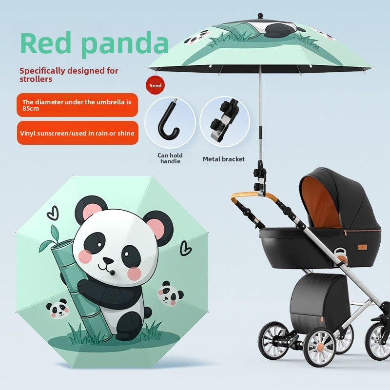 Universal Baby Stroller Sunshade and Rain Umbrella