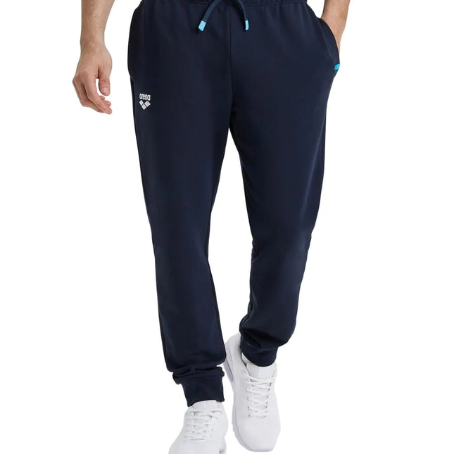 ARENA Unisex Team Pants Solid Sporty Fleece Joggers Regular Fit Workout Gym Training Active Bottoms for Men and Women Navy X-Small