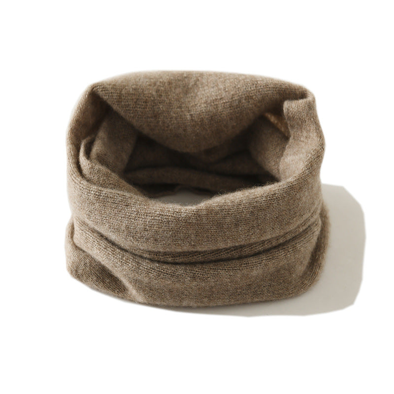Cashmere Neck Warmer Unisex Autumn and Winter Warm Versatile Cashmere Neck Gaiter Knitted Warm Fake Collar Neck Protector