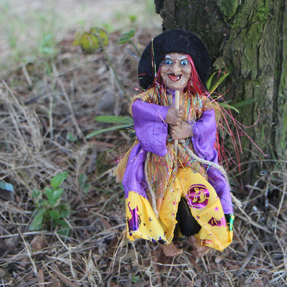 Halloween bar vintage witch ornaments broom haunted