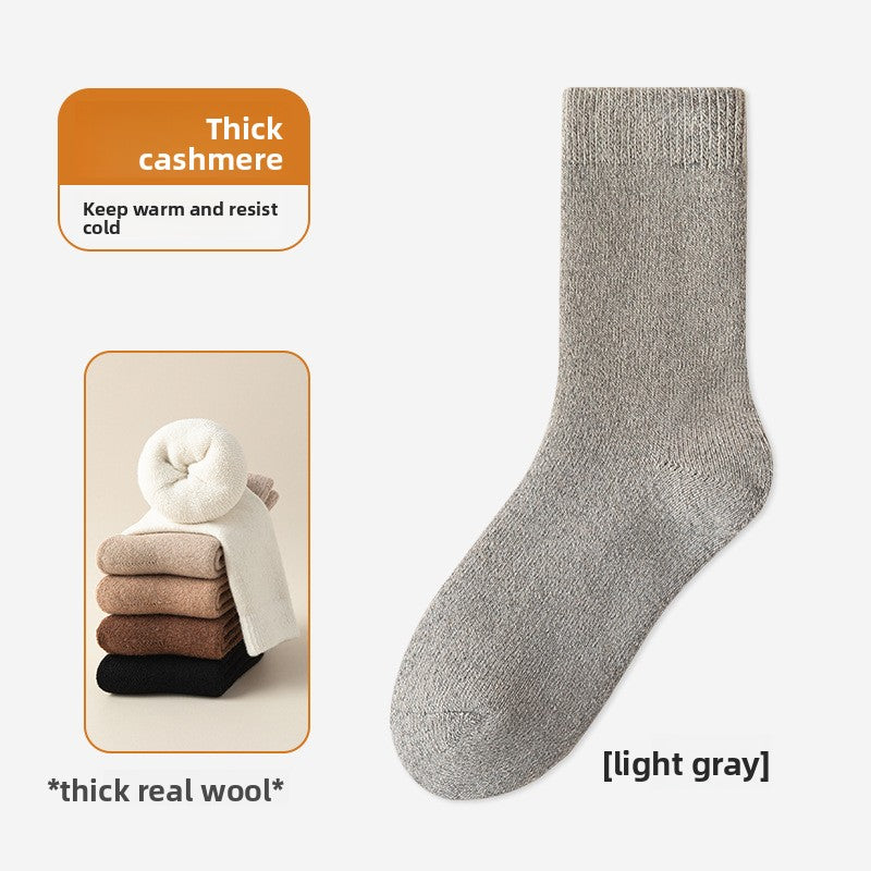 Fleece-Lined Wool Socks for Winter Warmth