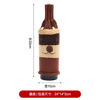 Christmas Wine Bottle Decoration Covers