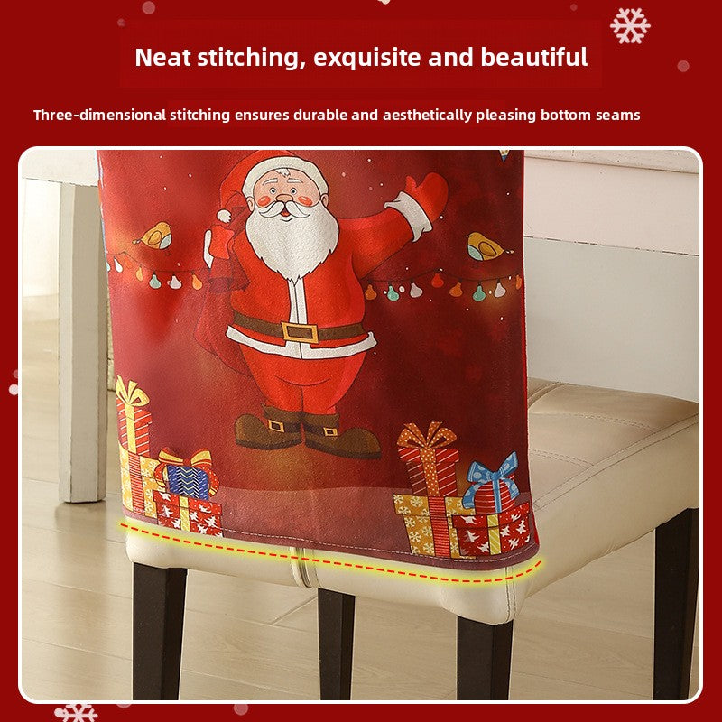 Christmas chair back cover