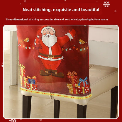 Christmas chair back cover