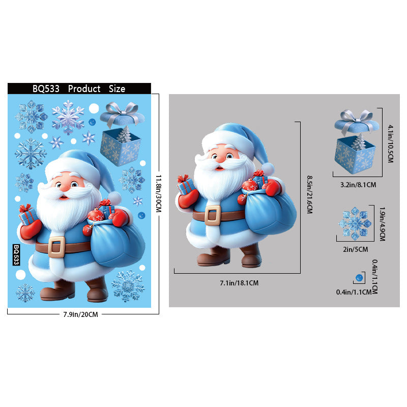 Christmas glass stickers
