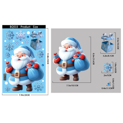 Christmas glass stickers