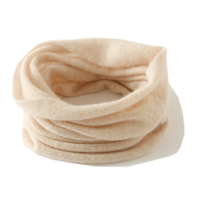 Cashmere Neck Warmer Unisex Autumn and Winter Warm Versatile Cashmere Neck Gaiter Knitted Warm Fake Collar Neck Protector