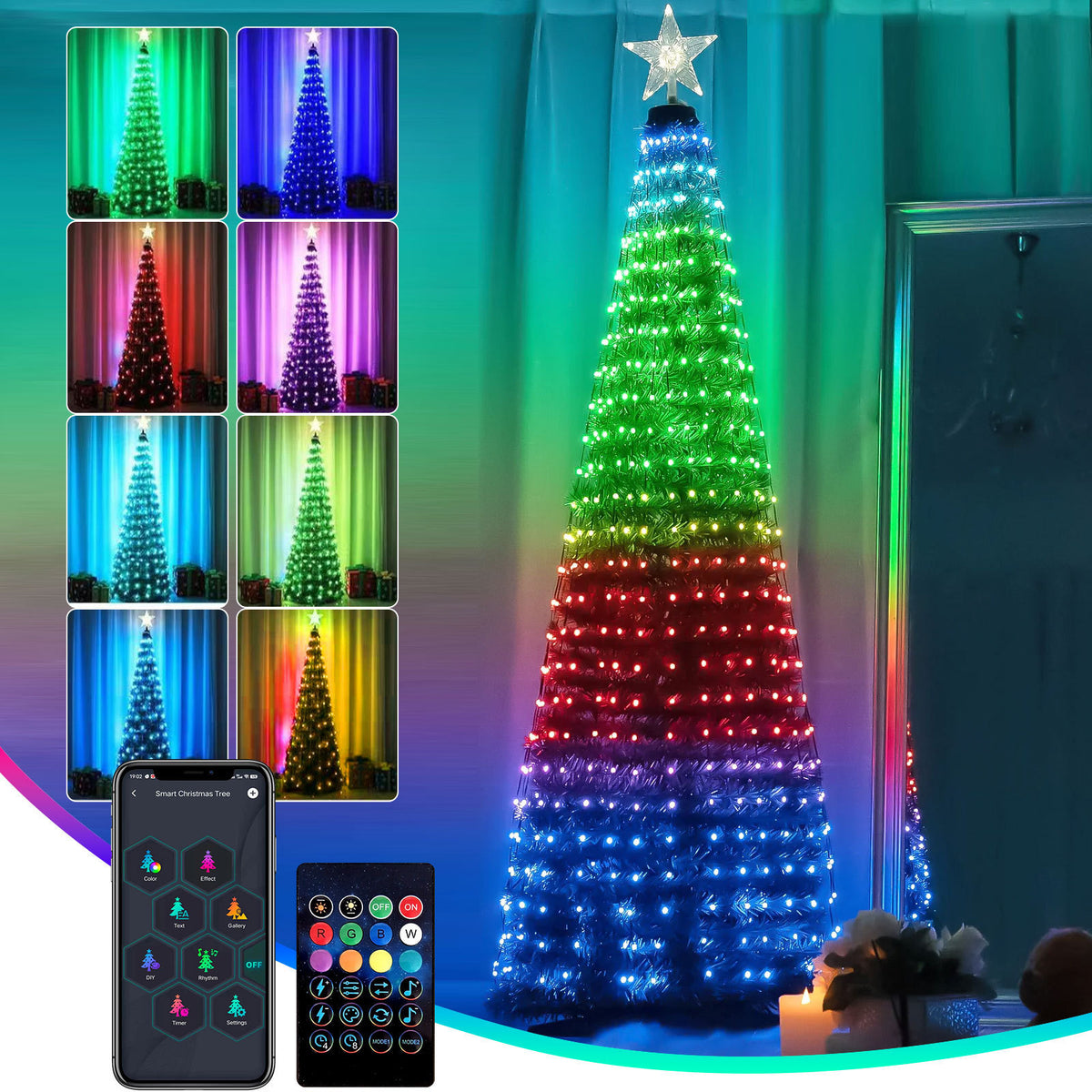 Christmas Tree Light Strings with App Control