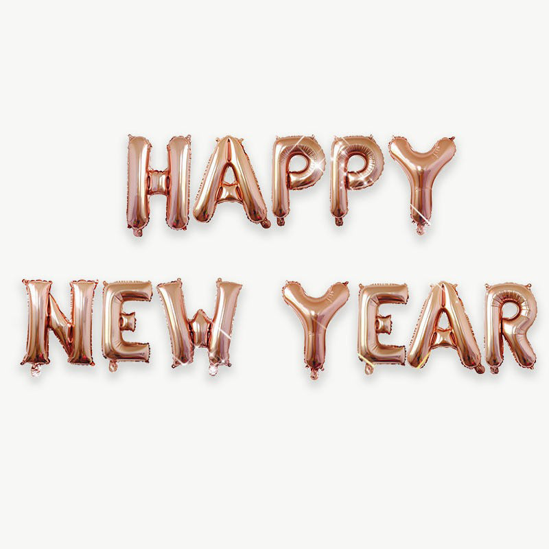 Happy New Year 2026 Letter Aluminum Membrane Balloon