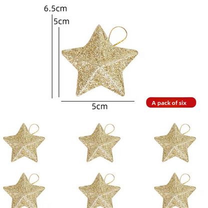 Blow Mold Plastic Christmas Star Ornament