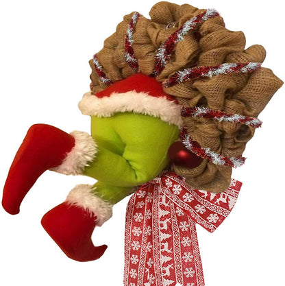 Christmas Elf Leg Burlap Garland