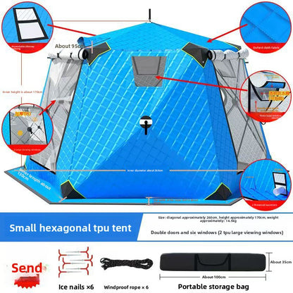 Outdoor fishing with cotton tent