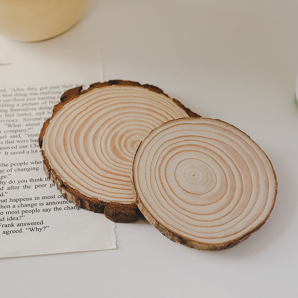 Wooden tray for scented candles